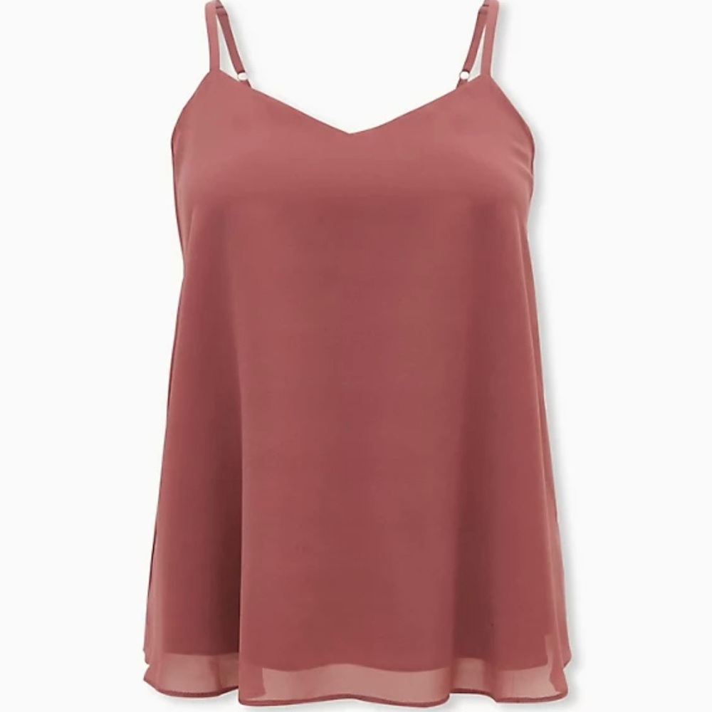 Brand New Torrid Chiffon Walnut Swing Cami/Tank